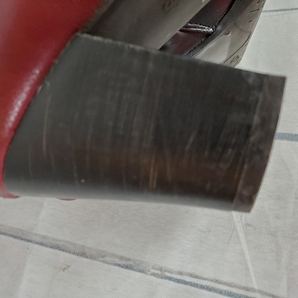 Vangelo Donna Mid Calf  Heeled Dress Boot Bordo Red 37/6.5 - Picture 15 of 16